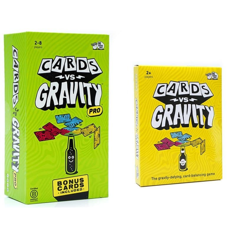 Cartas vs Gravidade: Jogo de Quebra-Cabeça com Cartas Antigravidade, Caixa Verde, Jogo de Tabuleiro para Família e Festa