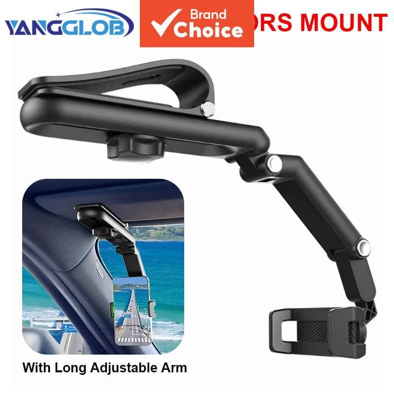 Suporte Para Telefone Com Viseira Solar Saimili Multifuncional 360 ° Girando De Carro Compatível Iphone Samsung Android
