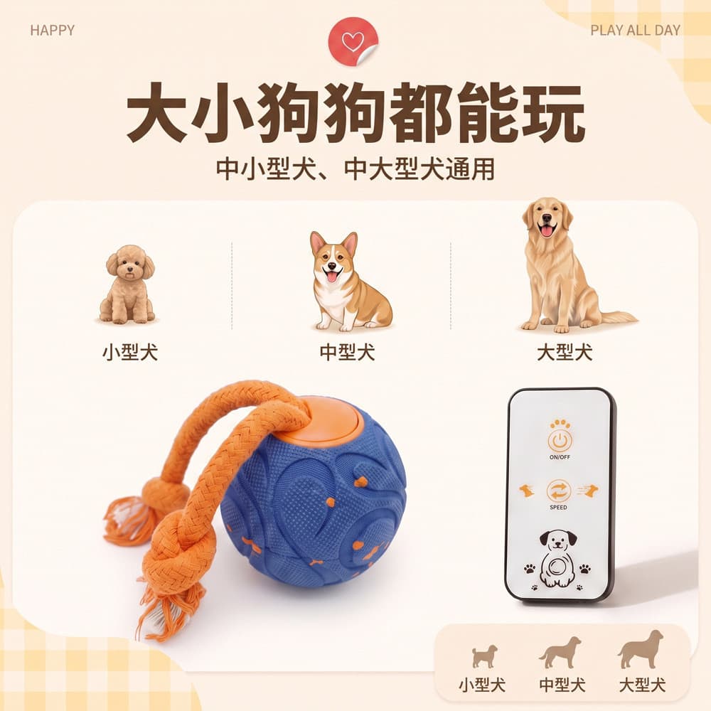 Novo estilo de bola de brinquedo para cachorro, bola inteligente resistente à mordida de cachorro ETPU, bola Molar, bola