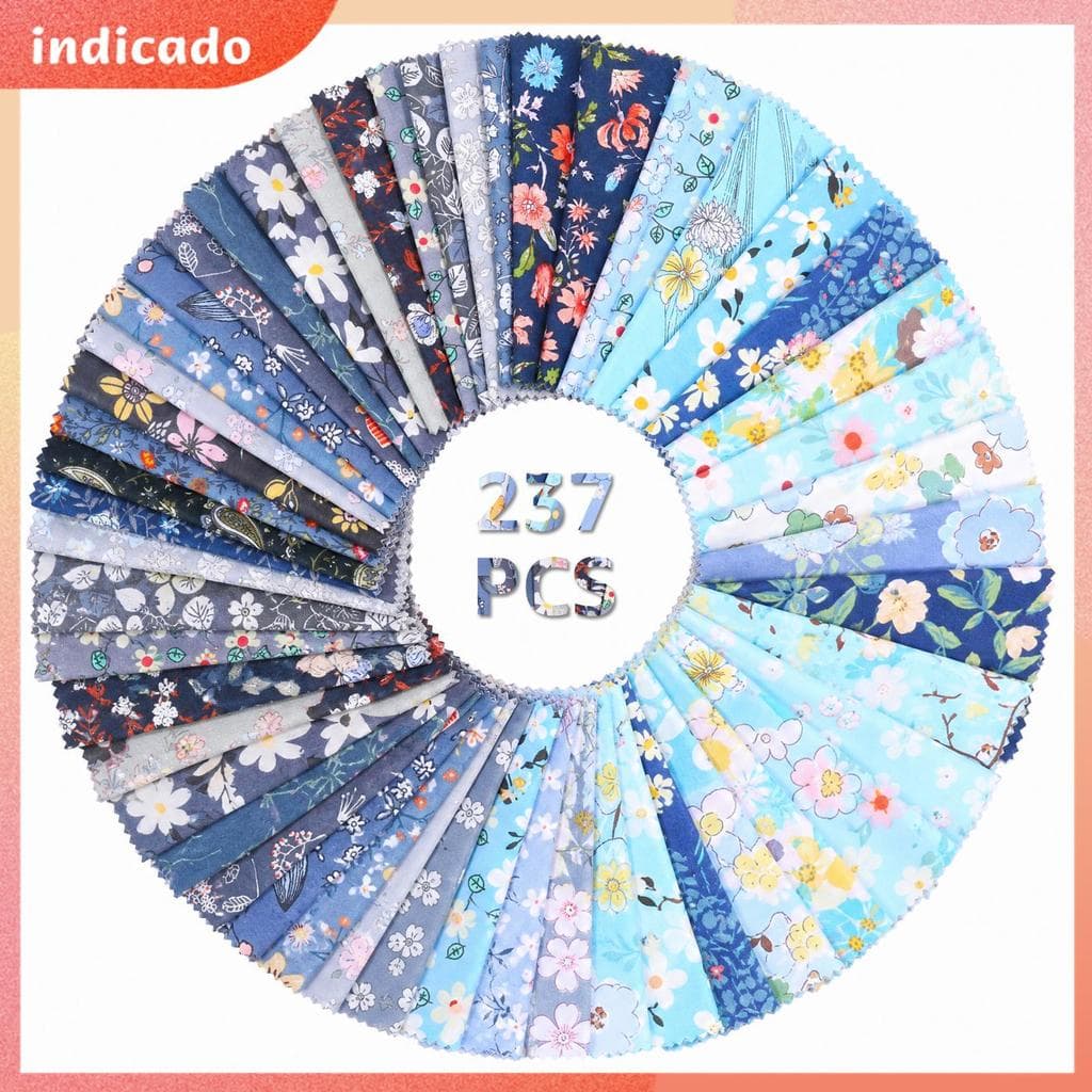 237 Peças De Tecido Acolchoado De Algodão Quadrado De 5 Polegadas Para Patchwork DIY SHOPSBC9800