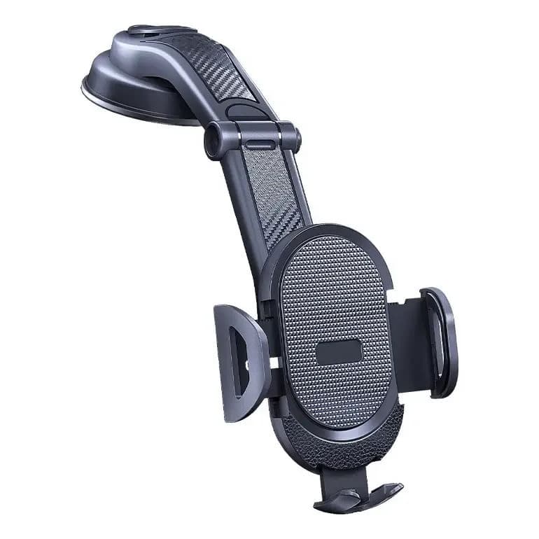 Suporte de celular preto para carro com ventosa