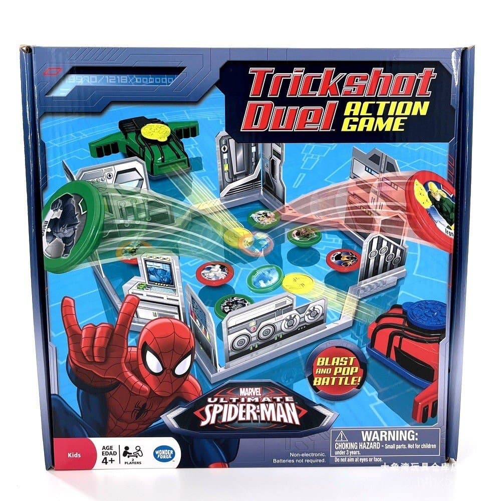 Jogo de mesa interativo de tiro com o Homem-Aranha para crianças, para exportação, para brincar em família, jogos educat