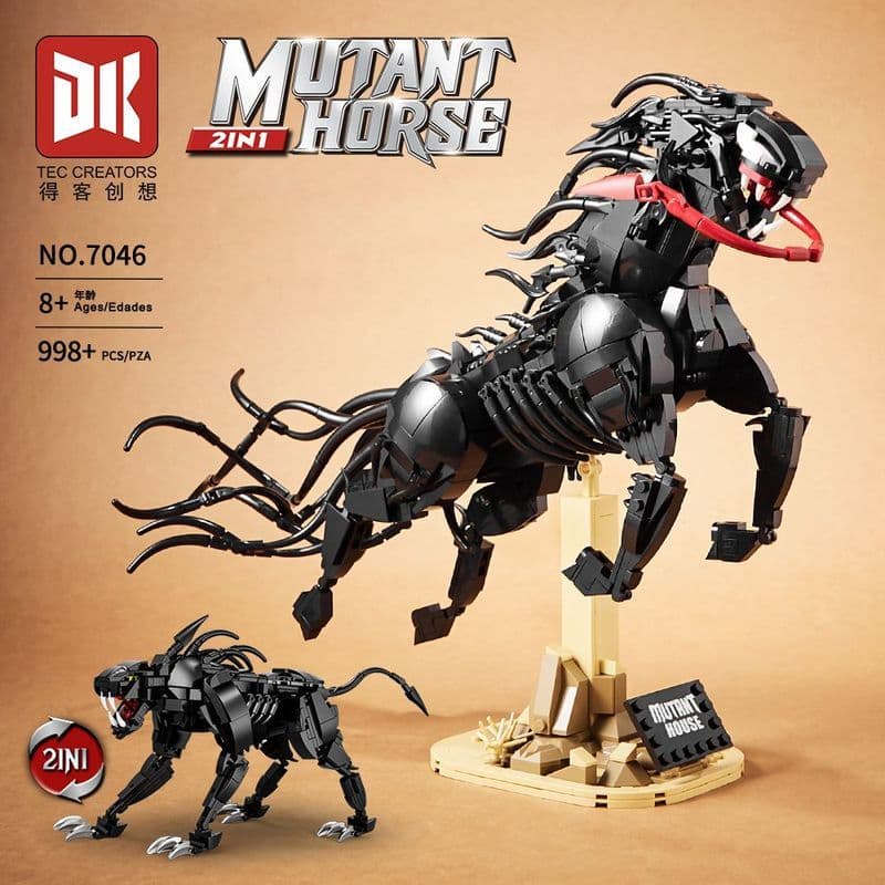 998 pçs Lego blocos de construção série Animal mecânico bioquímico cavalo deformação Mecha robô crianças meninos montar 