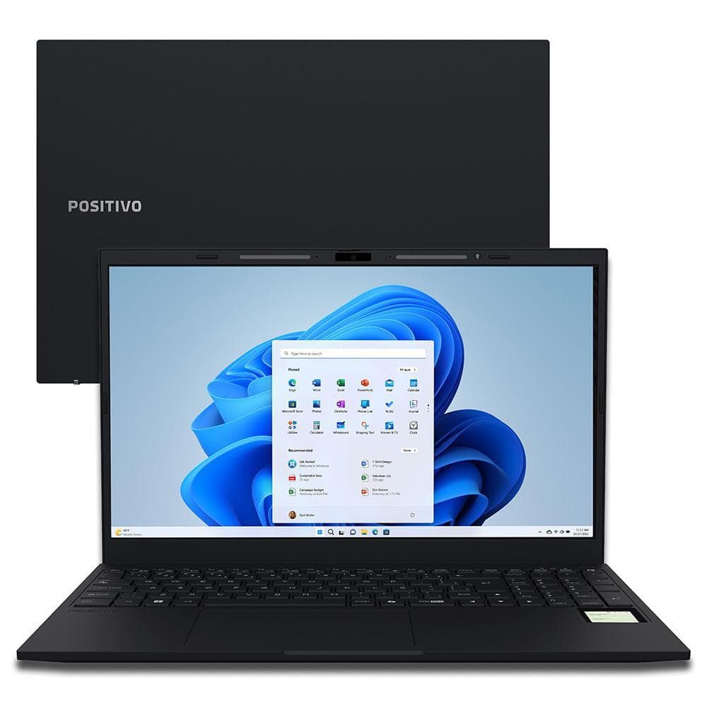 Notebook Vision R15M Ryzen 7 5825U Windows 11 32GB 512GB Wi-Fi 6 - 15”  IPS - Positivo AMD