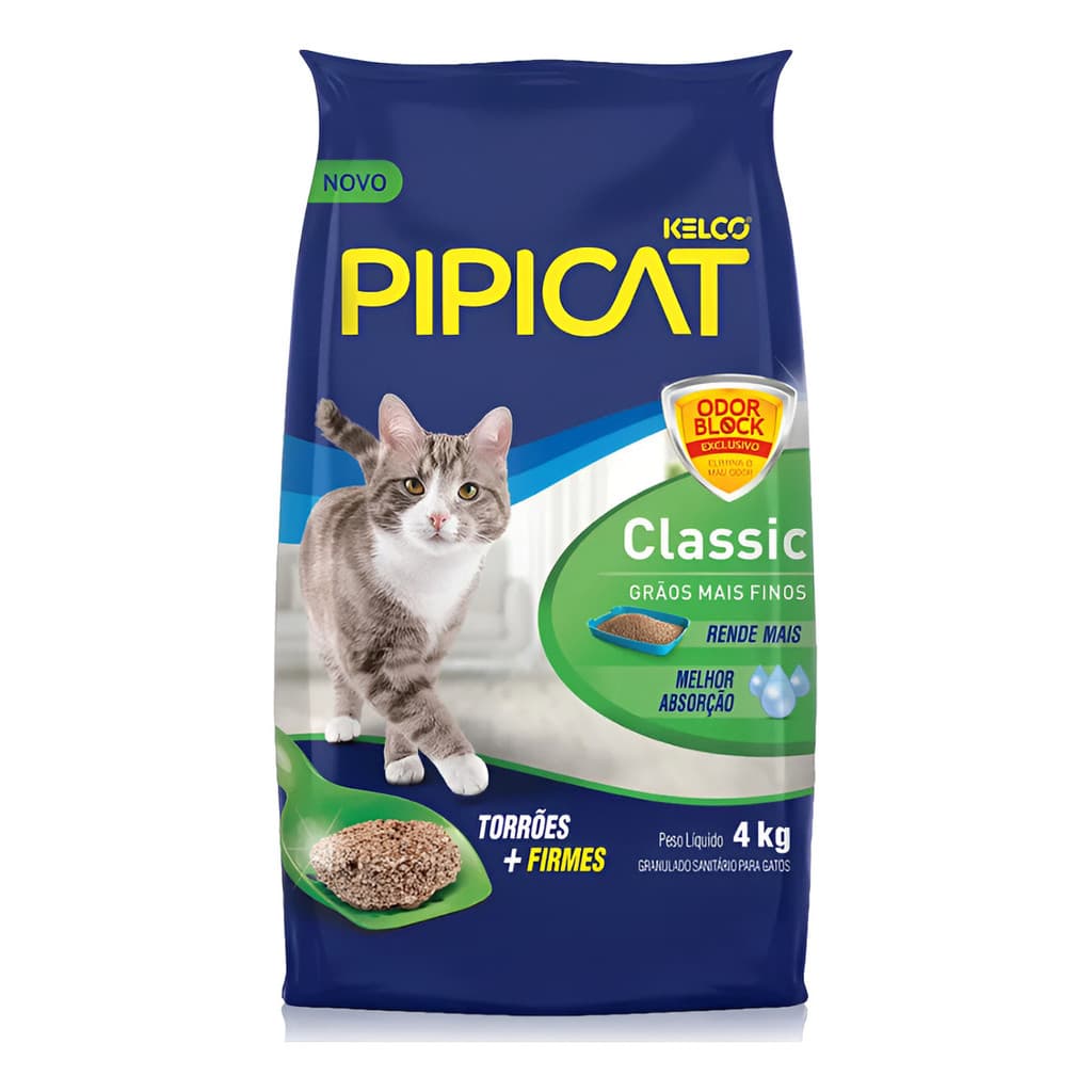 Pipicat Areia Sanitária Classic 4kg