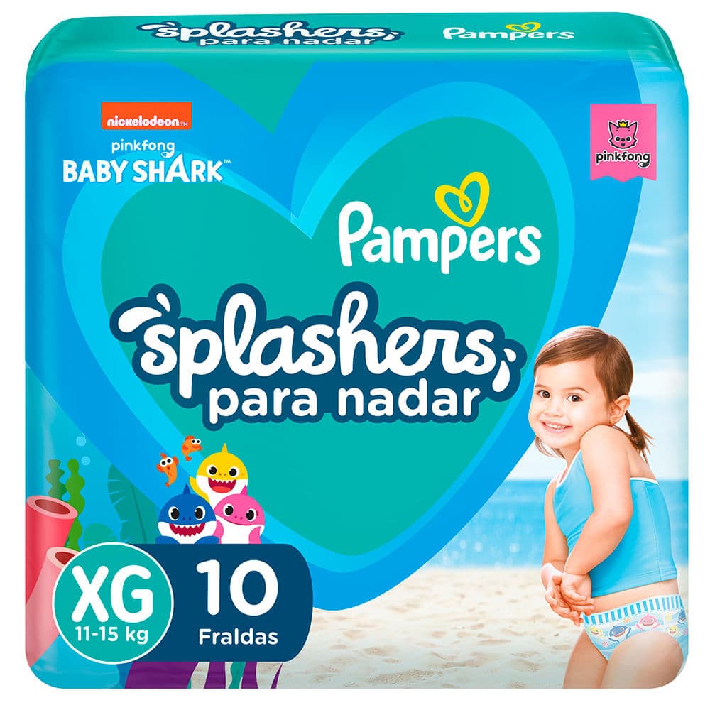 Fralda Descartável Pampers Splashers Piscina G/XG 10 Unidades