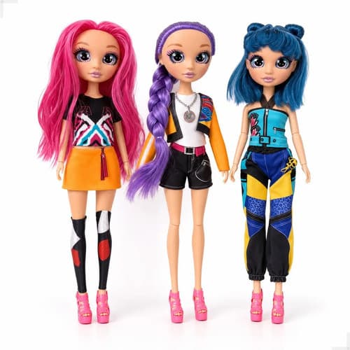 Bonecas Guerreiras Kpop  Articuladas Rumi Mira E Zoey 32cm