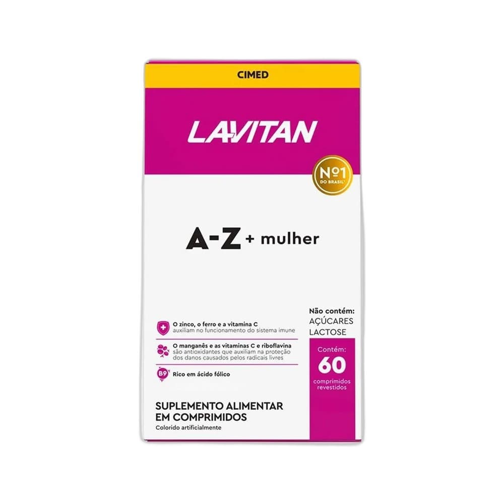 Vitamina Lavitan A-Z Mulher 60 Comprimidos - CIMED