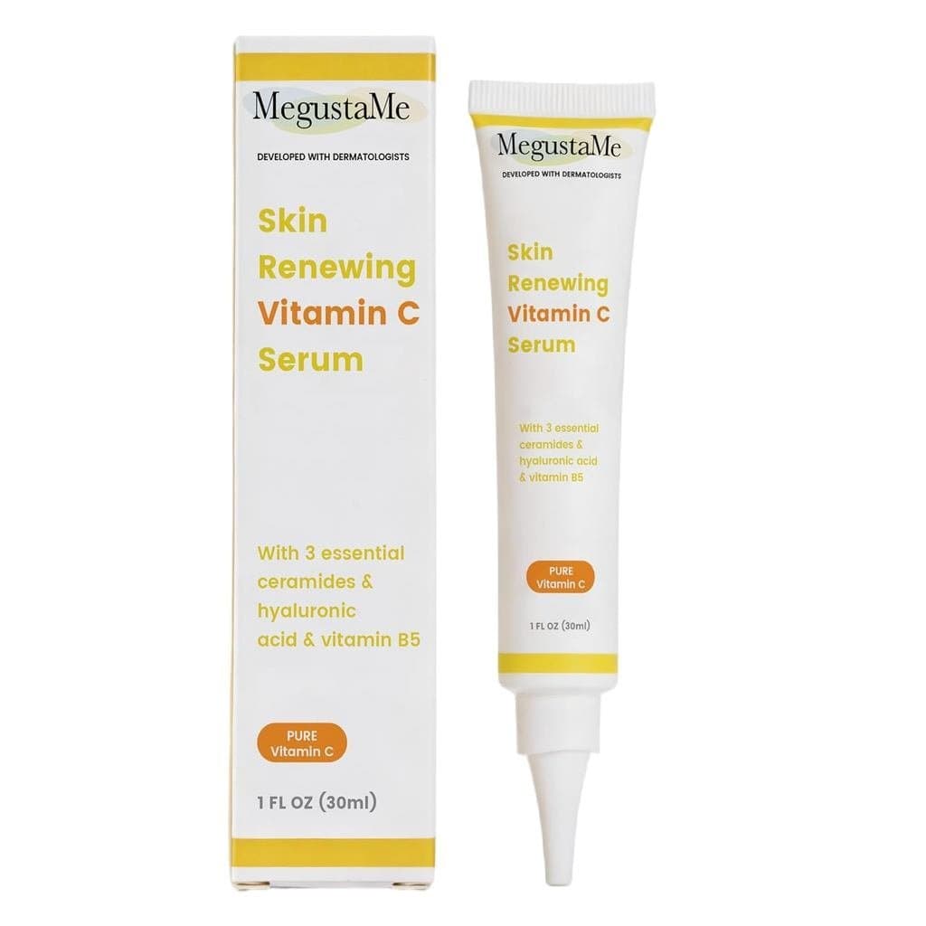 Sérum Renovador de Pele com Vitamina C 30ml - Sérum de Vitamina C Pura Desenvolvido por Dermatologistas, Sérum Facial An