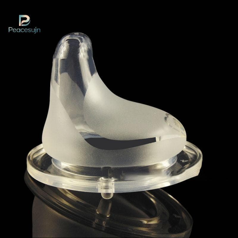 Chupeta De Silicone Líquido De Segurança Macia Para Bebê Peacesujn Garrafa De Leite De Boca Larga BR