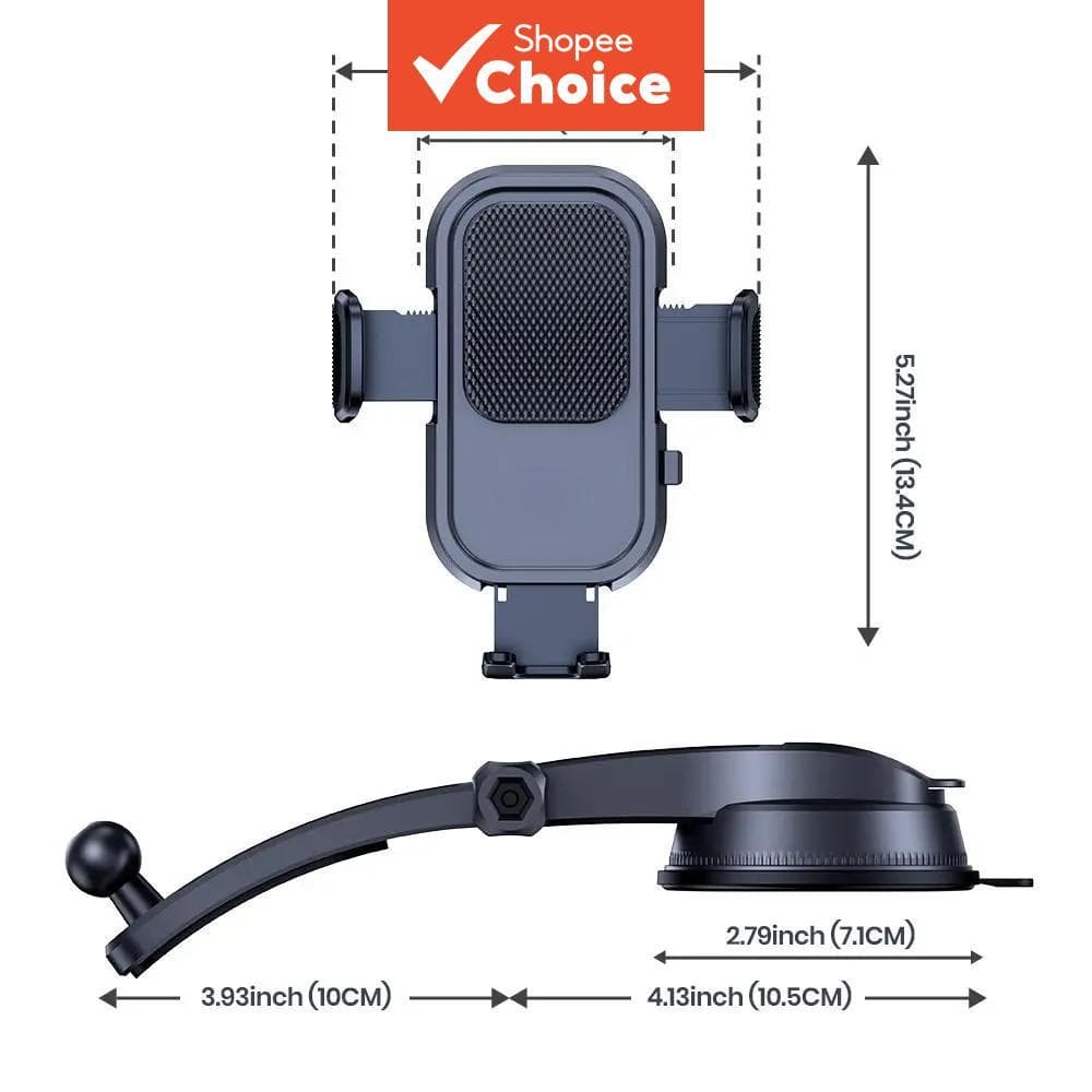 Suporte de telefone para carro com ventosa de 360°, suporte de navegação para painel com ventosa, suporte universal para