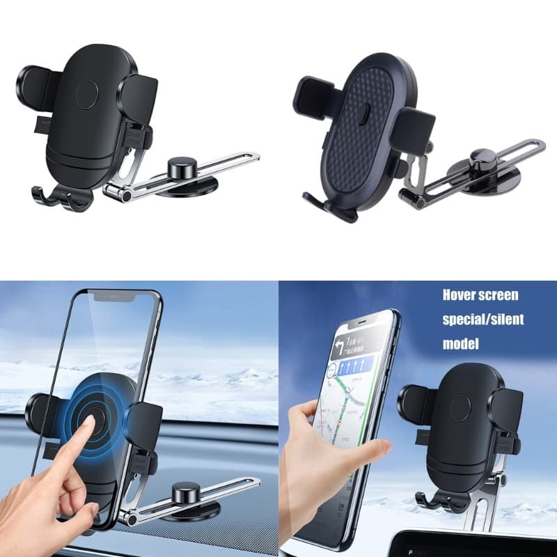 KOK Suporte Giratório À Prova De Choque , Para Telefone Carro , Tela , Painel Retrátil , Sutiã Dobrável