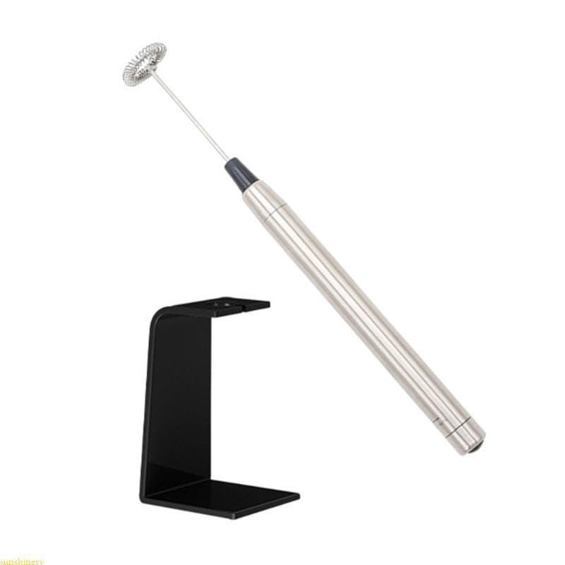 sunshineyy Batedor De Leite Com Motor Potente , Viagem , Misturador De Bebidas E Café , Liquidificador Suporte