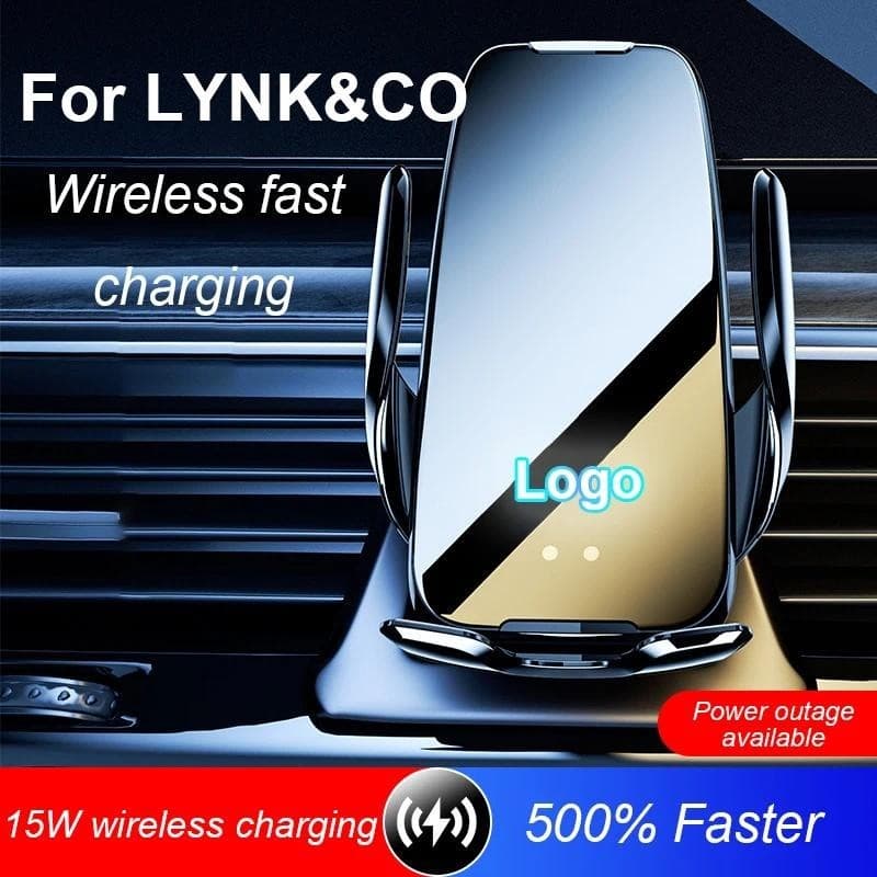 Para LYNK & CO 01 02 03 05 06 2017-2021 Suporte De Sensor Infravermelho Carro Celular 15W Carregador Sem Fio Saída De Ar