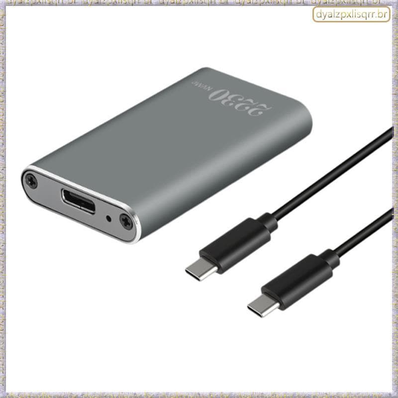 [Fsp] Gabinete SSD M . 2 NVMe-Caixa De Alumínio Type C 3.2 Gen2 10 Gbps Estojo De Armazenamento Externo Portátil Para 22