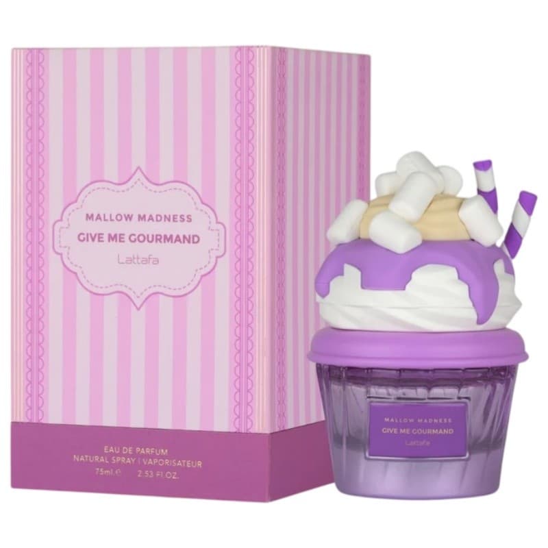 Perfume Árabe importado Body Splash Longa Duração Fragrância 75ml Mallow Maddnes Doce Frutal Baunilha Oriental Feminino