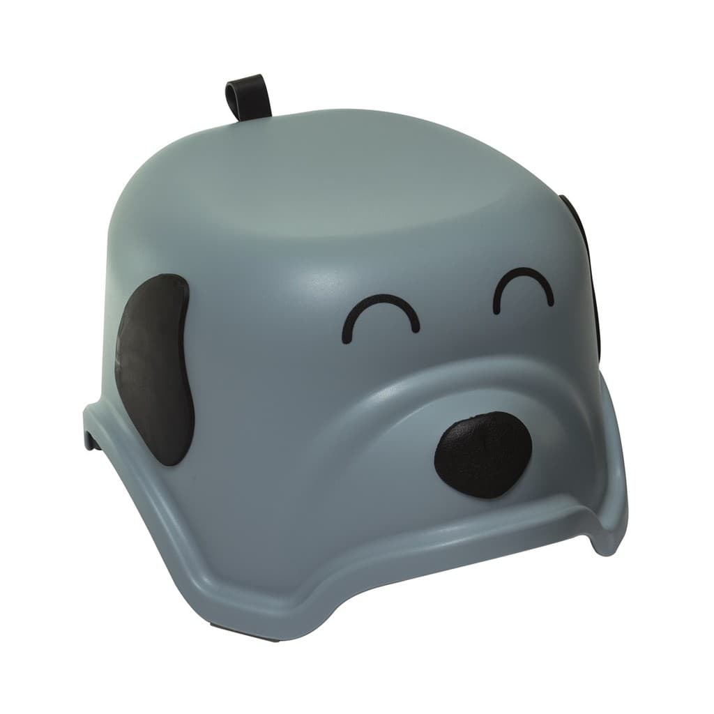 Banquinho Degrau Infantil Antiderrapante Cachorrinho Azul Suporta até 80kg KaBaby