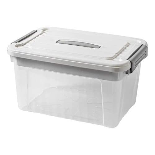 Cesto Organizador Com Tampa Multiuso Plastico 3 Litros Branca Casa Banheiro Cozinha