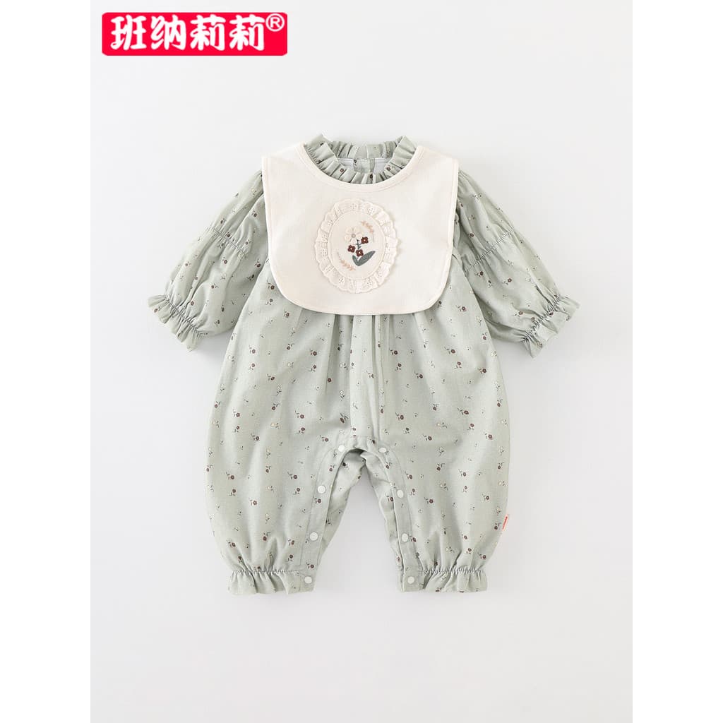 Bebê bebê roupas de outono roupas da menina do bebê primavera outono macacão mês cheio cem macacão todos os dias Super b