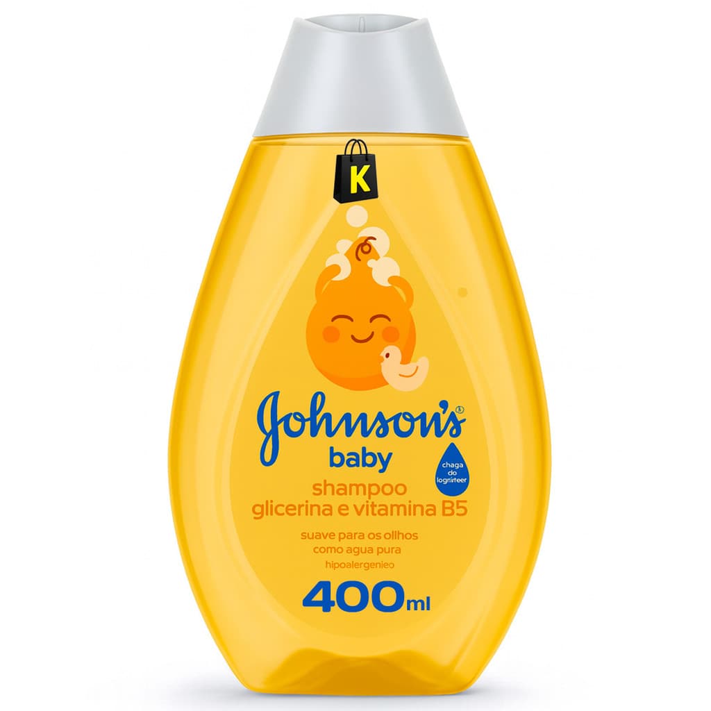 Shampoo Johnson's Baby Infantil Glicerina Hidratante Limpeza Suave Tradicional 400ml