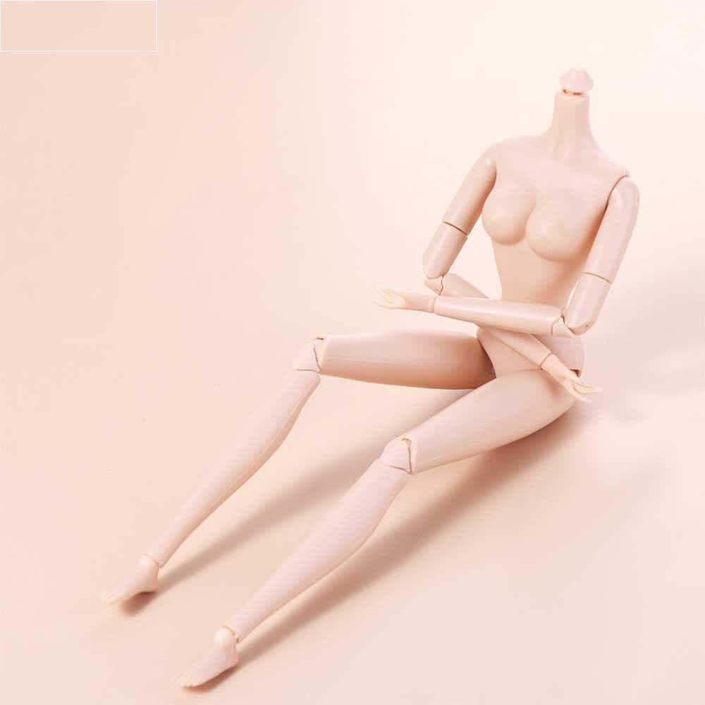 Bonecas BJD Nuas Articuladas  , 28 Articulações Boneca Sólida Pele Branca Brinquedos De Nude , Multifuncional