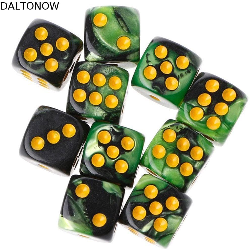 DALTONOW Jogo Digital Dices De Mesa Dados Seis Lados 12mm Jogos De Tabuleiro Jogando Festa Em Família Poliédricos