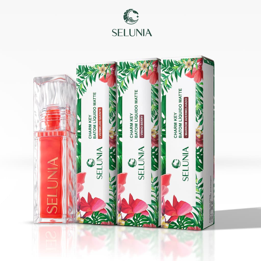 Batom Líquido Matte Selunia | Efeito Aveludado Não Resseca | Longa Duração Vitamina E + Ceramidas 3g