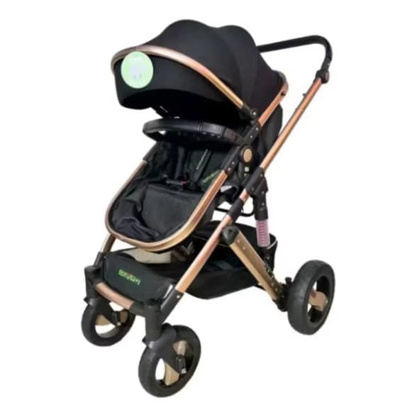 Carrinho De Bebê De Paseio Noel Naty Europeu Preto Rose