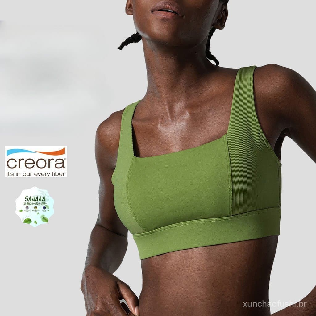 Tamanho grande forte suporte Fitness esportes roupa interior feminina rosqueada sem costura copo fixo esportes Yoga suti