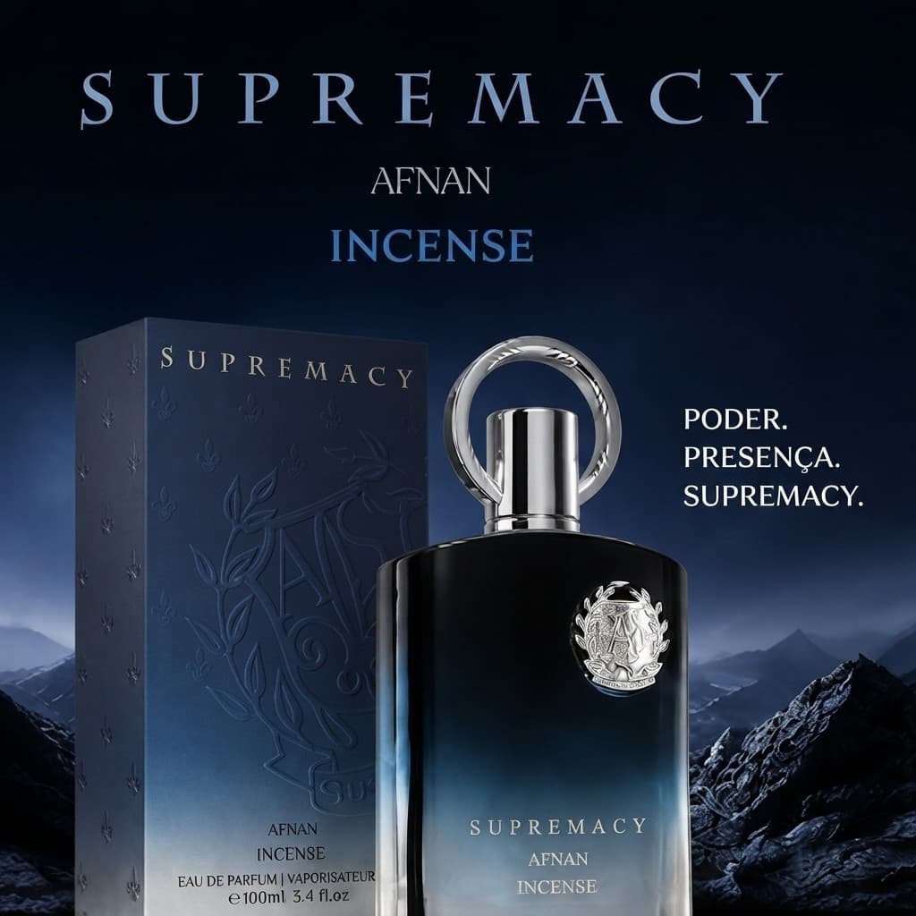 Perfume Masculino Afnan Supremacy Incense EDP 100ml Original | Perfume Árabe Importado Oriental Amadeirado Marcante
