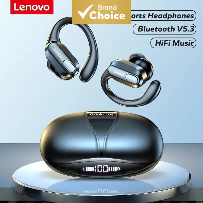 Fones de Ouvido Lenovo XT80, Fones Sem Fio Bluetooth 5.3, Fones Intra-Auriculares TWS, Com Microfone, HiFi Stereo