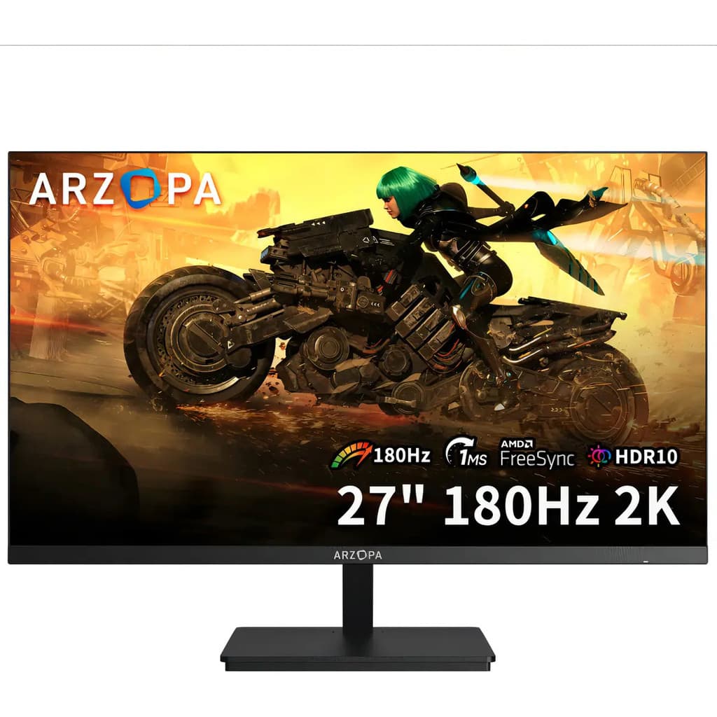 Monitor Gamer Arzopa M1RC 27" QHD 2K 180Hz – Fast IPS, 1ms e FreeSync