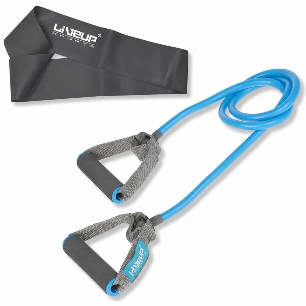 Kit Extensor Elástico Forte + Mini Band Extra Forte Cinza Treino Exercícios