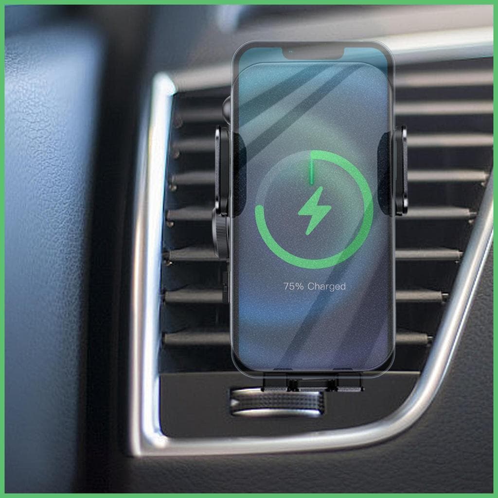 Carregador De Telefone Solar Suporte Do Carro Montar Magnético Sem Fio Ventilação Ar Celular decfeyebr