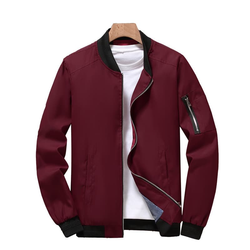 9937 Nova Jaqueta Masculina de Primavera, Casaco Masculino, Jaqueta Casual com Gola Alta para Jovens, Casaco Masculino Z