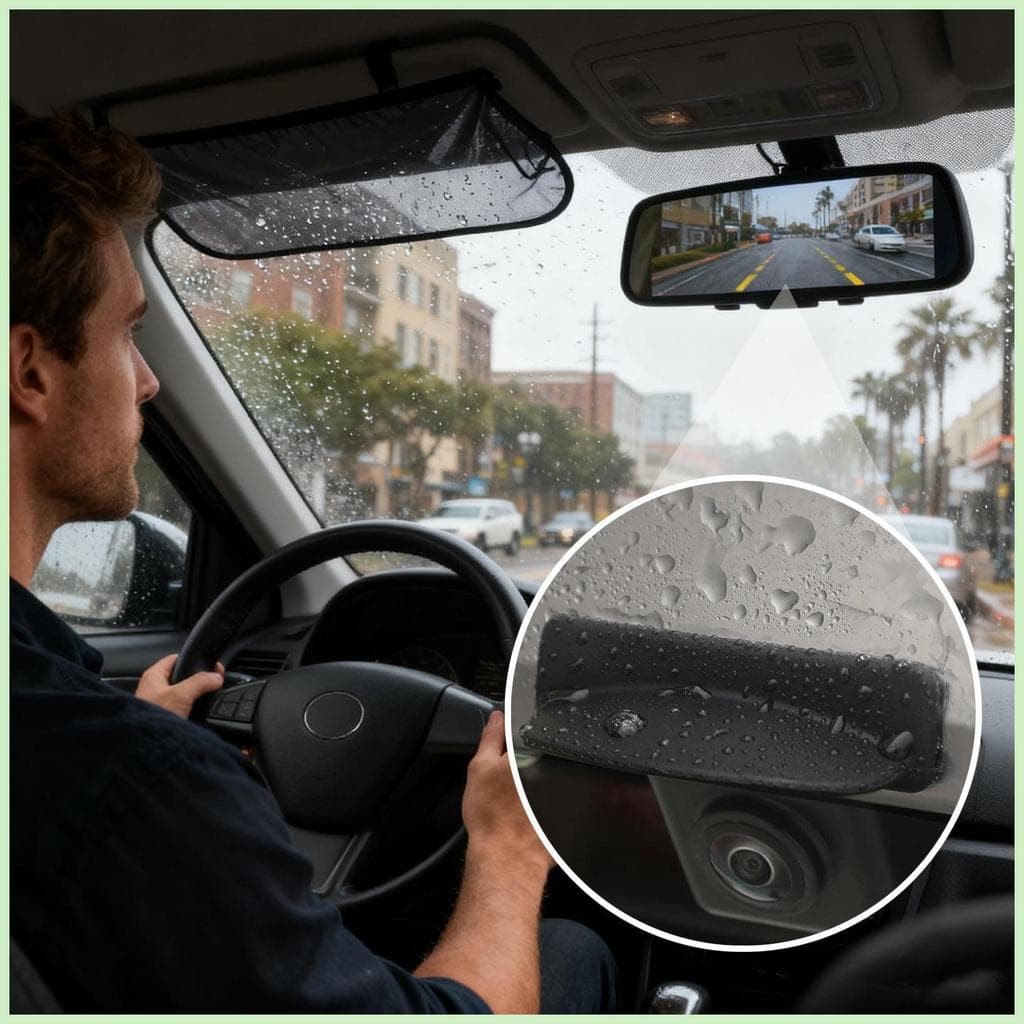Para Câmera Traseira Do Carro Capa De Chuva Silicone À Prova Dwaterproof Água Guarnição Back up Guarda Veículo landes1br