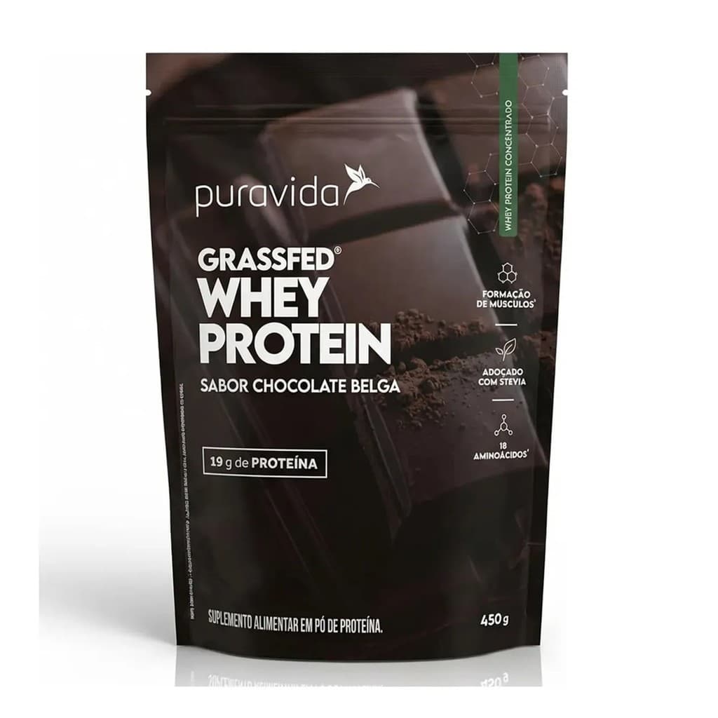 Grassfed Whey Protein 450g Chocolate Belga Puravida