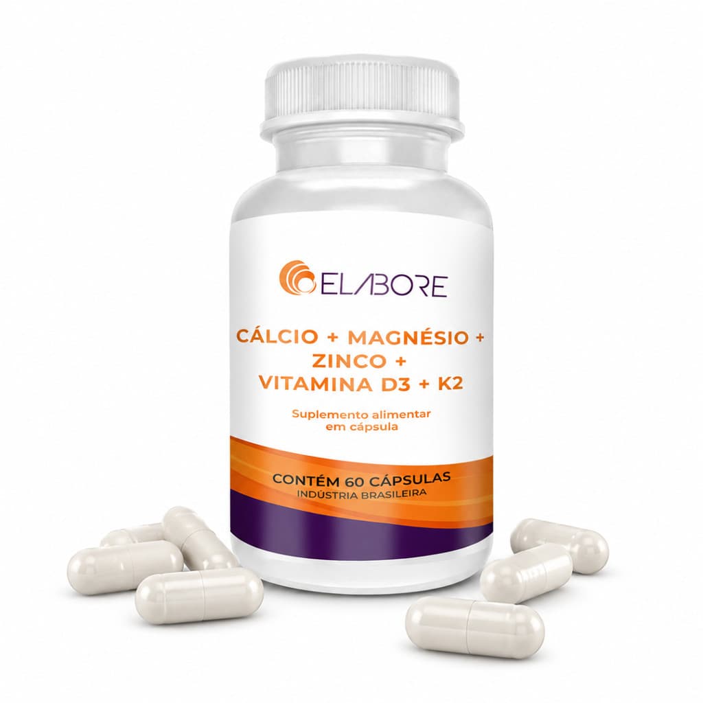 Suplemento Cálcio +Magnésio +Zinco +Vitamina D3 +Vitamina K2