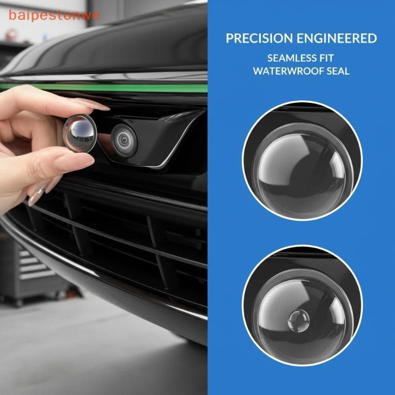 Protetor De Lente De Câmera De Carro 2PCS : 360 ° Tampa De Visão Traseira , Antiarranhões , À Prova D'água .