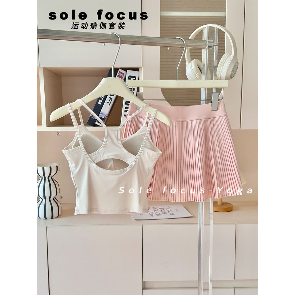 Terno de yoga esportivo profissional feminino com almofada no peito roupa exterior yoga correndo roupas de Fitness respi