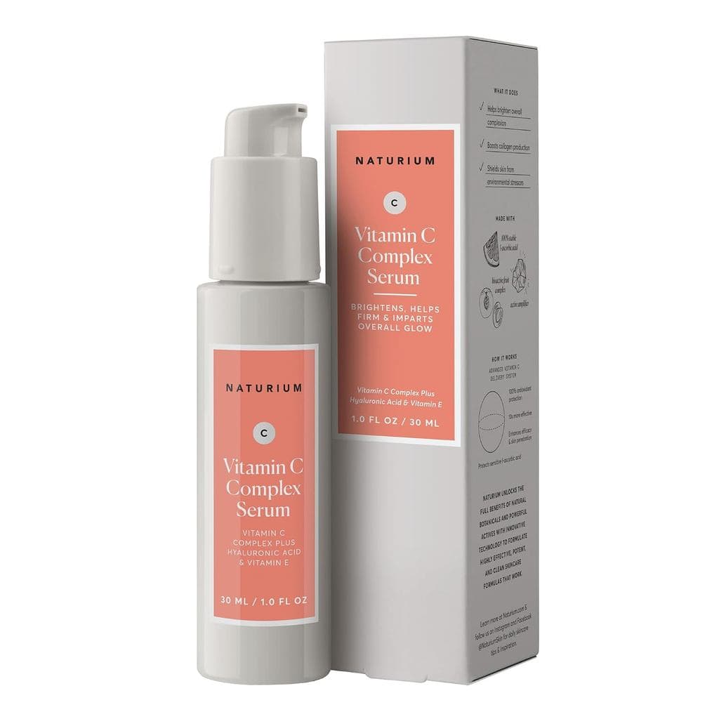 Sérum Facial Naturium Complexo de Vitamina C, com Ácido Hialurônico e Vitamina E, Tratamento Anti-Envelhecimento, 1 oz