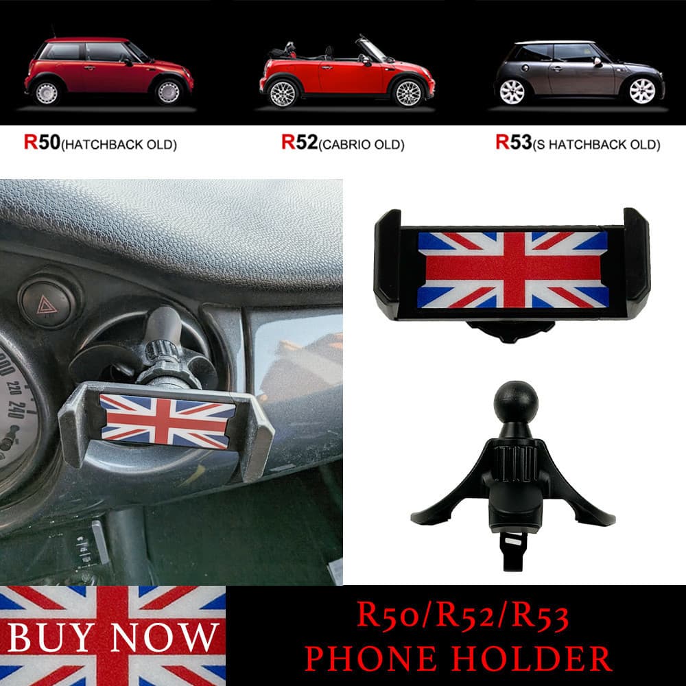 Para Mini One Cooper S JCW GP R50 R52 R53 Suporte Do Telefone Carro Ventilação De Ar Montagem Universal Acessórios Autom