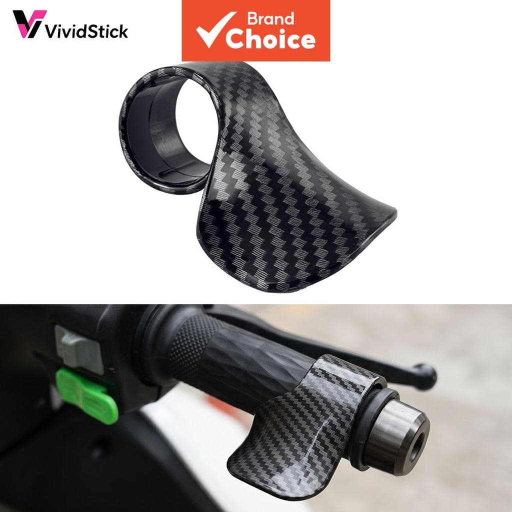 Vividstick Auxiliar de Aceleração Ergonômico para Moto, Peça Mod para Alívio do Pulso em Fibra de Carbono, acessórios