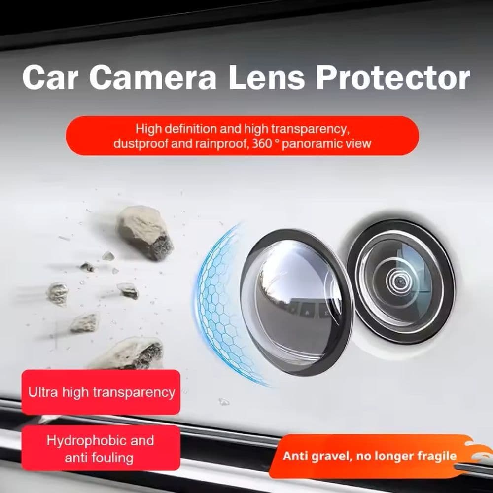 Protetor Universal De Lente De Câmera De Carro 2 Peças Capa Backup De Visão Traseira 360 ° Proteção Da Anti Riscos À Pro