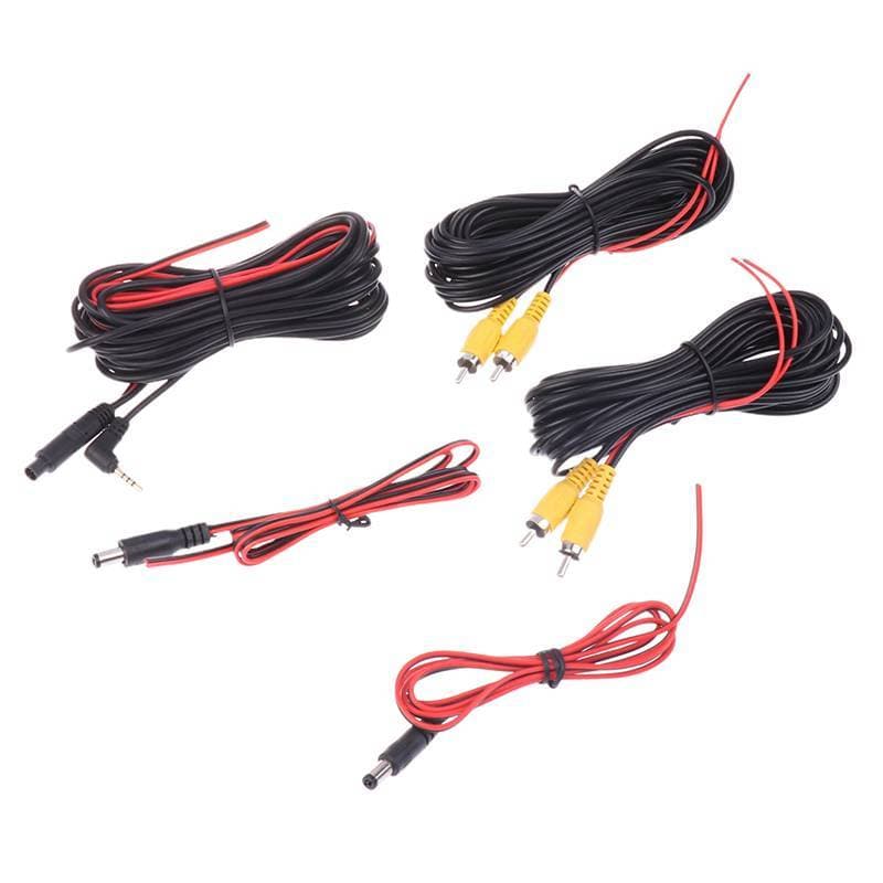 FCBR Universal Carro RCA AV Vista Traseira Baup Câmera Cabo De Vídeo Com Fio Gatilho Para De Visão Automática E Monitor 