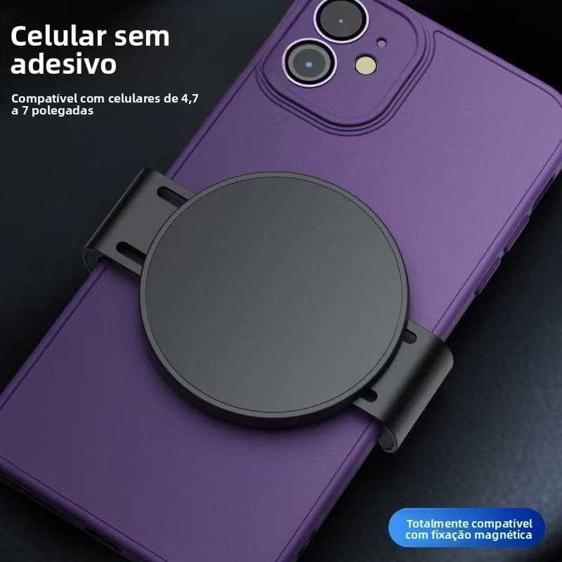 Suporte magnético de telefone para carro, clipe Universal de fixação de telefone para carro, adesivo traseiro magnético 