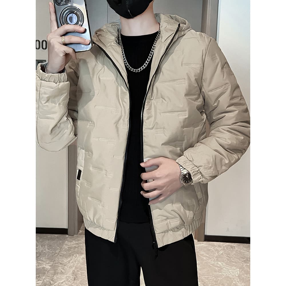 Jaqueta acolchoada de inverno estilo masculino 2024 novo estilo jaqueta acolchoada masculina forro de lã quente jaqueta 