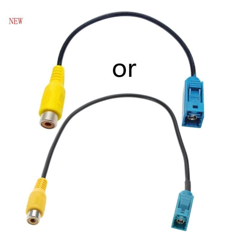 Novo Portátil Fêmea Para RCA Adaptador De Cabo De Vídeo Carro Invertendo Câmera Visão Traseira Cabos Adaptadores Usados 