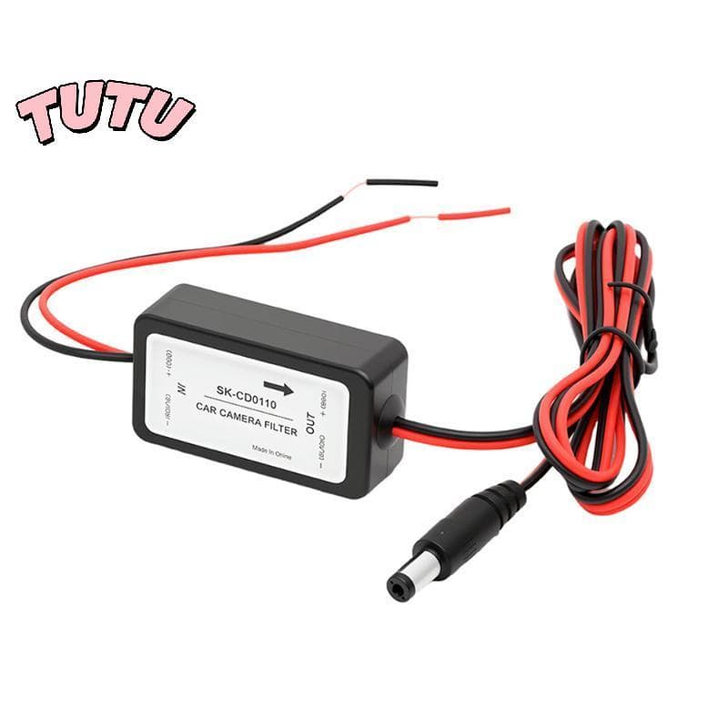 TU 1 Peça 12V DC Relé De Potência Capacitor Filtro Conector Retificador De Visão Traseira Do Carro Para Backup De Câmera