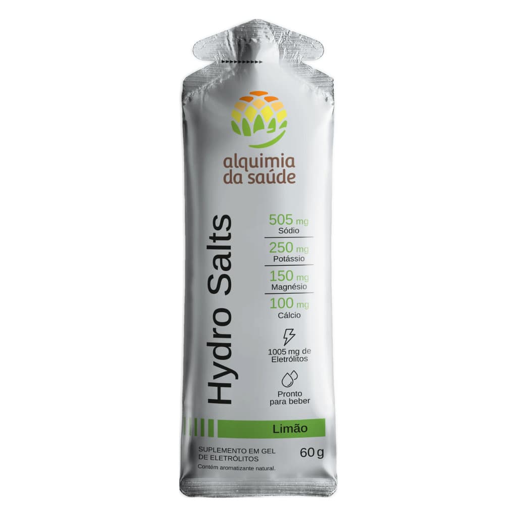 Eletrólitos Hydro Salts Alquimia da Saúde Limão 10un 60g